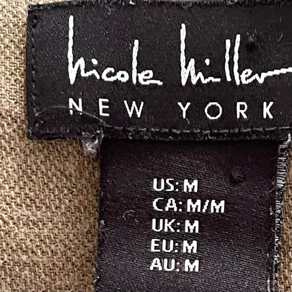 Nicole Miller Military Green Utility Zip Up and Snap Jacket. - Picture 5 of 6